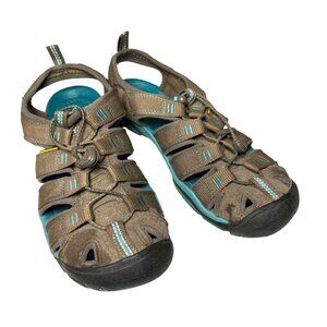 Keen Womens Clearwater CNS Size 9 Water Sandal Shoe Hiking Walking Turq‎ Gray